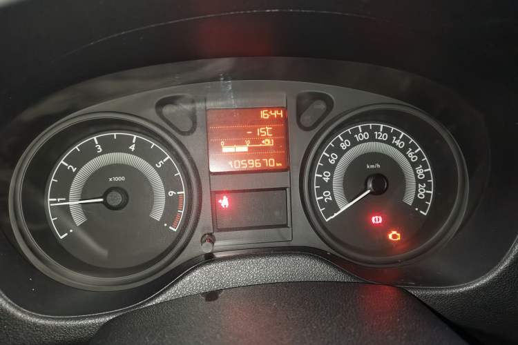 Used Peugeot 301 2014 1.6L Manual Comfort Edition Odometer Close Up