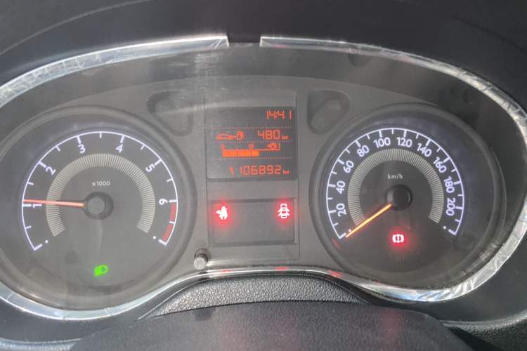 Used Peugeot 301 2014 1.6L Manual Comfort Edition Odometer Close Up