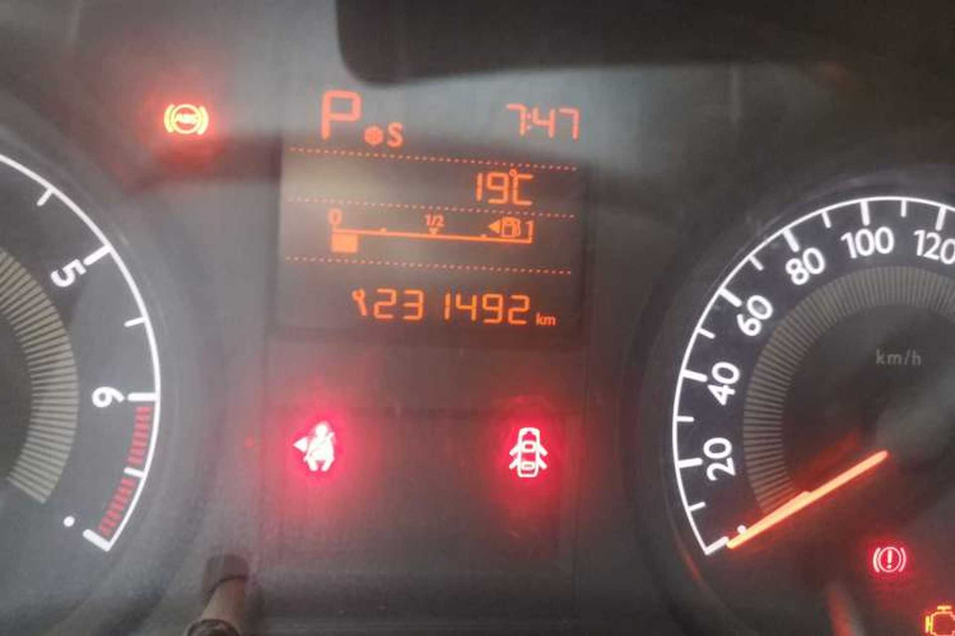 Used Peugeot 301 2014 1.6L Automatic Comfort Edition Odometer Close Up