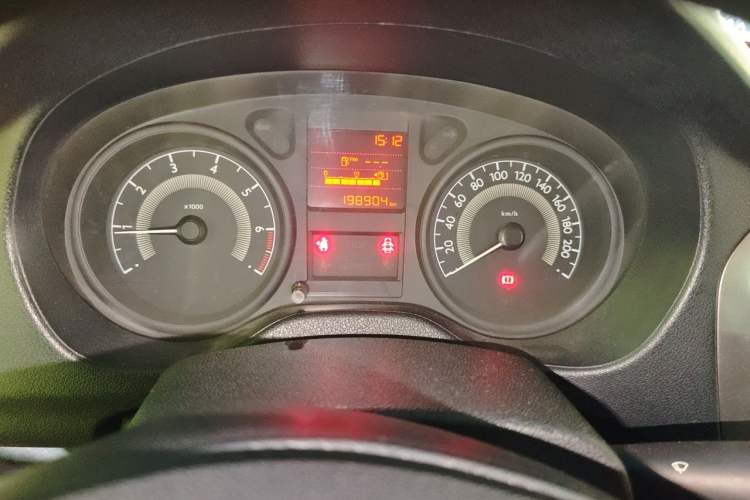 Used Peugeot 301 2014 1.6L Manual Comfort Edition Odometer Close Up