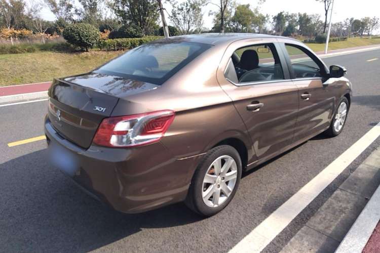 Used Peugeot 301 2014 1.6L Automatic Prestige Edition Rear Right 45 Deg