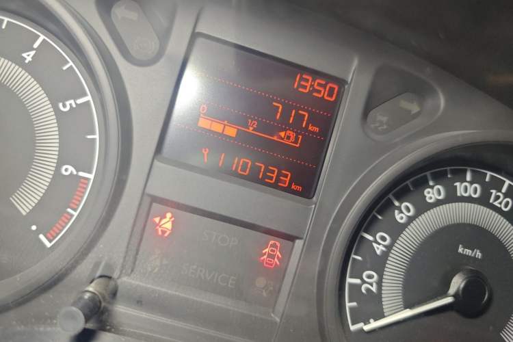 Used Peugeot 301 2014 1.6L Manual Comfort Edition Odometer Close Up