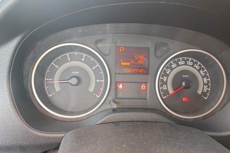Used Peugeot 301 2014 1.6L Automatic Prestige Edition Odometer Close Up