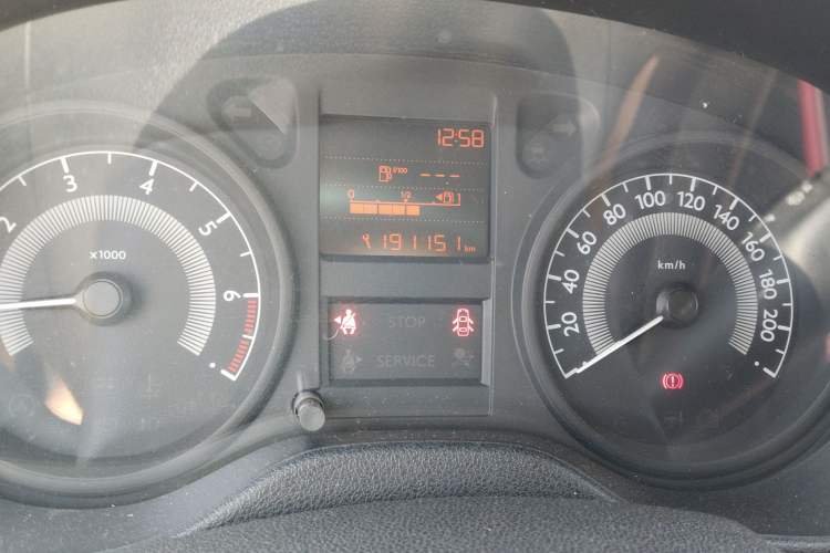 Used Peugeot 301 2014 1.6L Manual Comfort Edition Odometer Close Up