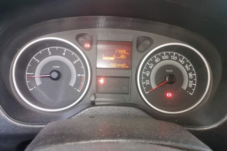 Used Peugeot 301 2014 1.6L Manual Luxury Edition Odometer Close Up
