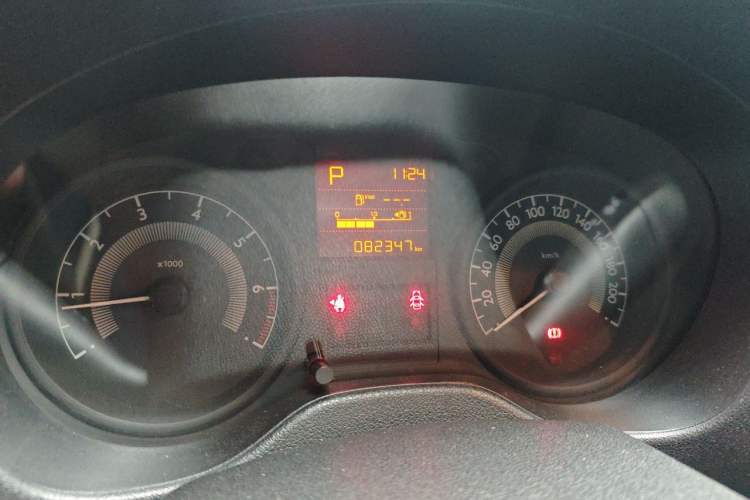 Used Peugeot 301 2014 1.6L Automatic Comfort Edition Odometer Close Up