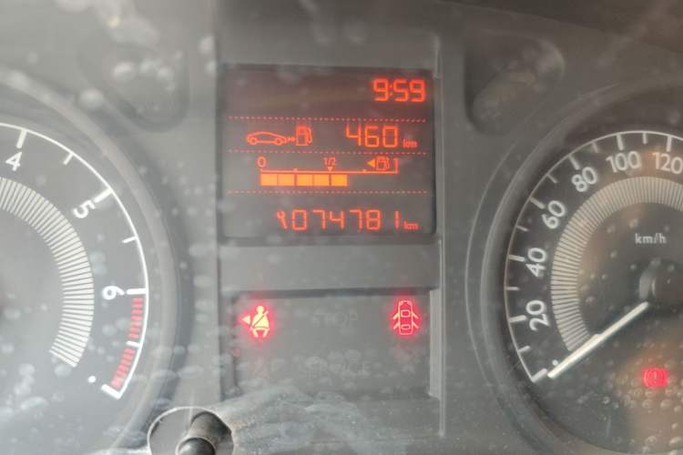 Used Peugeot 301 2014 1.6L Manual Comfort Edition Odometer Close Up