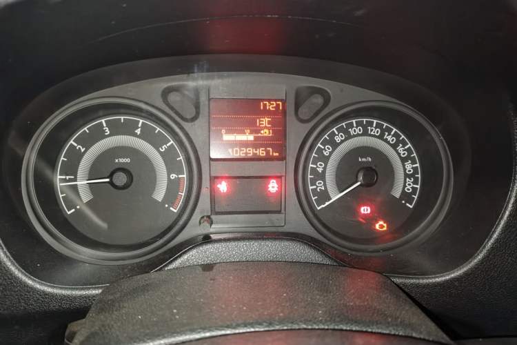Used Peugeot 301 2014 1.6L Manual Comfort Edition Odometer Close Up