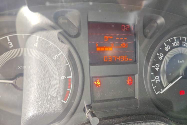 Used Peugeot 301 2014 1.6L Manual Comfort Edition Odometer Close Up