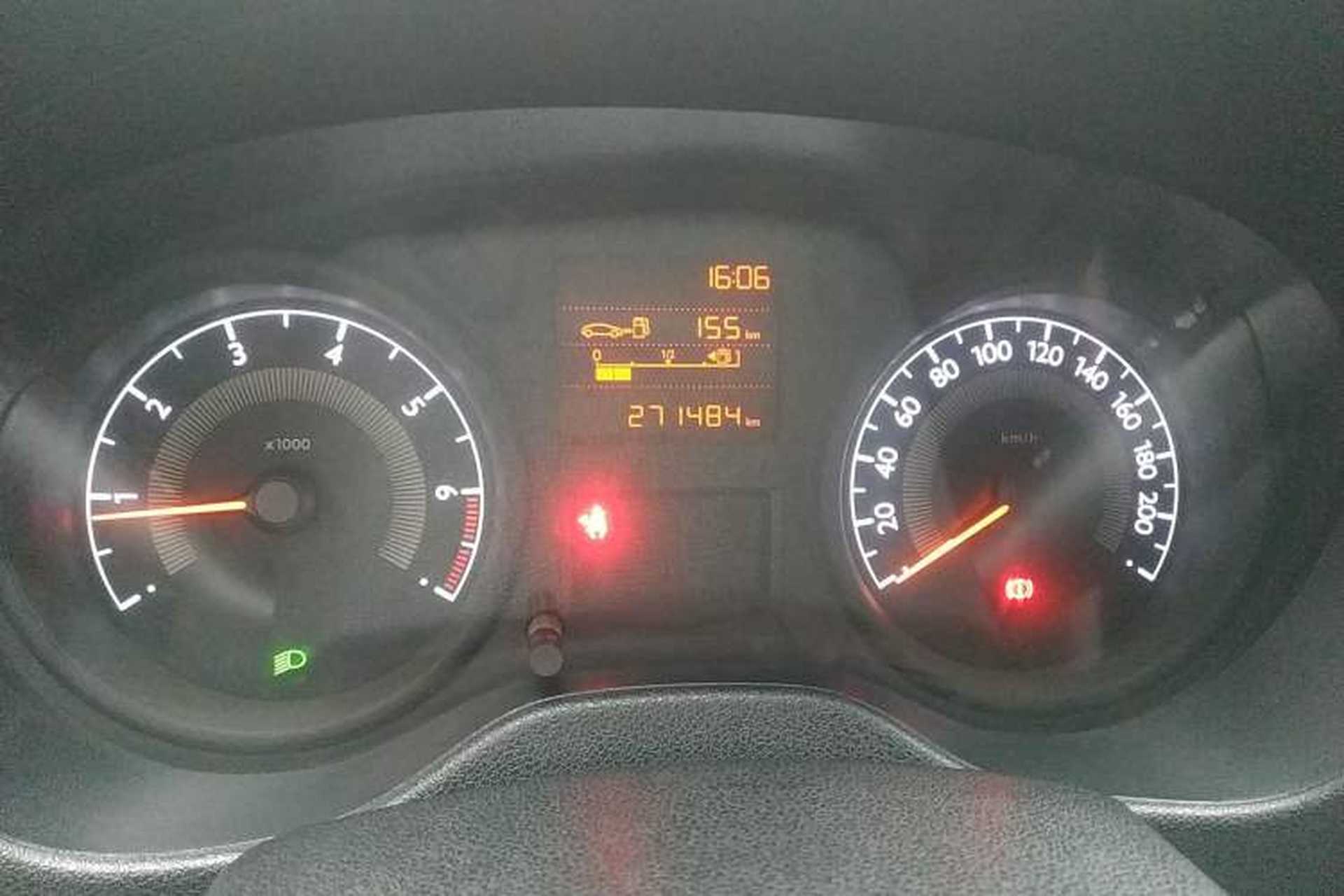 Used Peugeot 301 2014 1.6L Manual Comfort Edition Odometer Close Up