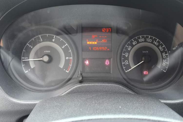 Used Peugeot 301 2014 1.6L Manual Comfort Edition Odometer Close Up
