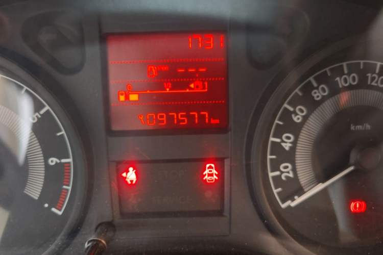 Used Peugeot 301 2014 1.6L Manual Comfort Edition Odometer Close Up