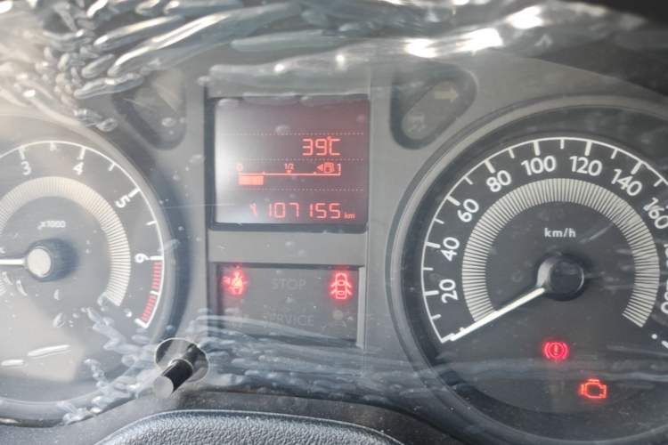 Used Peugeot 301 2014 1.6L Manual Comfort Edition Odometer Close Up