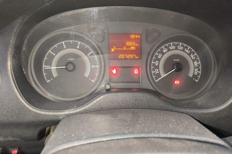 Used Peugeot 301 2014 1.6L Manual Comfort Edition Odometer Close Up