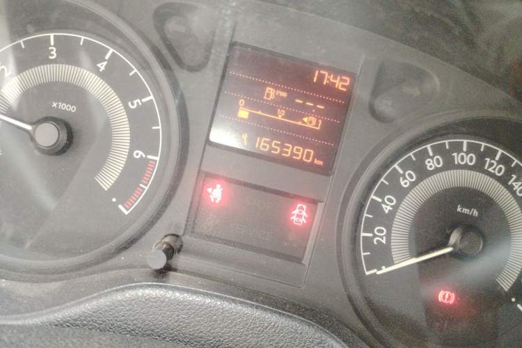 Used Peugeot 301 2014 1.6L Manual Comfort Edition Odometer Close Up