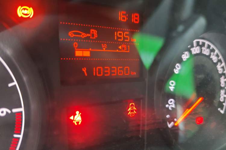 Used Peugeot 301 2014 1.6L Manual Comfort Edition Odometer Close Up