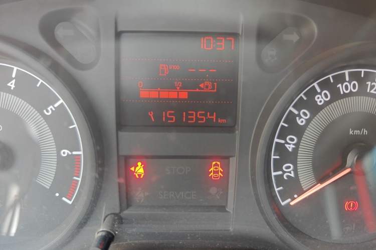 Used Peugeot 301 2014 1.6L Manual Comfort Edition Odometer Close Up