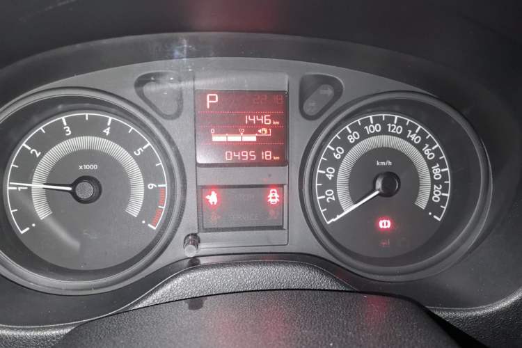 Used Peugeot 301 2014 1.6L Automatic Comfort Edition Odometer Close Up