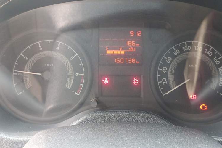 Used Peugeot 301 2014 1.6L Manual Comfort Edition Odometer Close Up