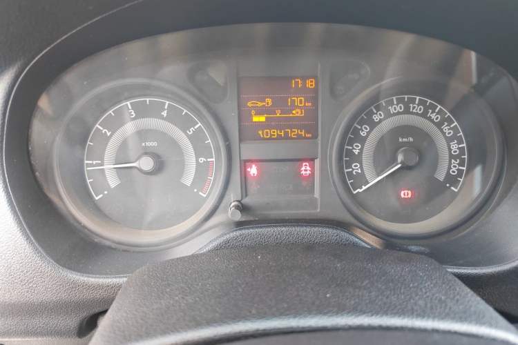 Used Peugeot 301 2014 1.6L Manual Comfort Edition Odometer Close Up