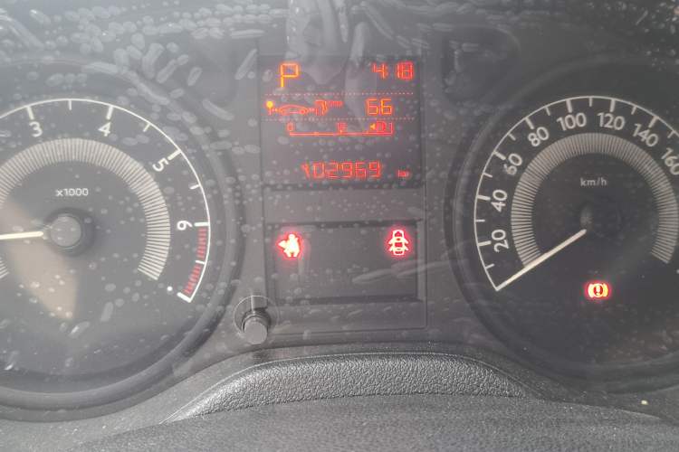 Used Peugeot 301 2014 1.6L Automatic Comfort Edition Odometer Close Up