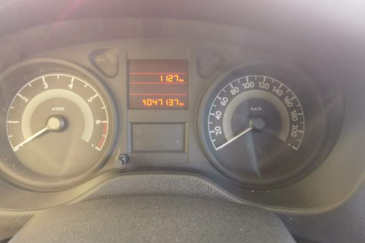 Used Peugeot 301 2014 1.6L Automatic Comfort Edition Odometer Close Up