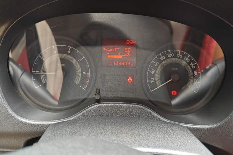 Used Peugeot 301 2014 1.6L Manual Comfort Edition Odometer Close Up