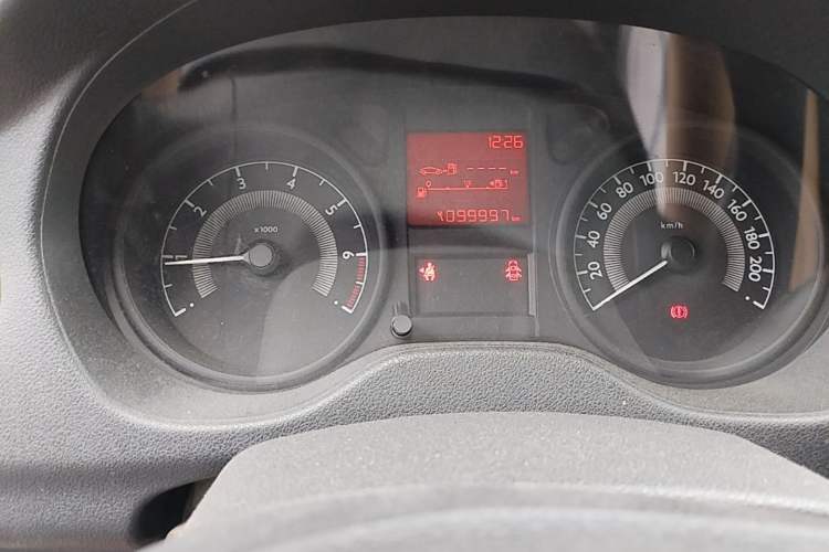 Used Peugeot 301 2014 1.6L Manual Comfort Edition Odometer Close Up