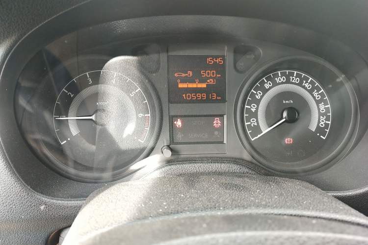Used Peugeot 301 2014 1.6L Manual Comfort Edition Odometer Close Up