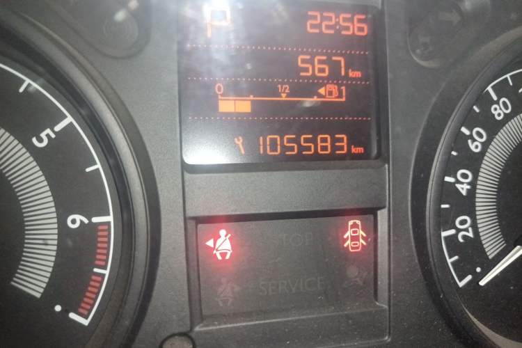 Used Peugeot 301 2014 1.6L Automatic Comfort Edition Odometer Close Up
