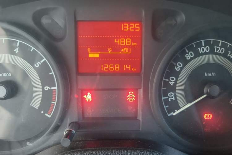 Used Peugeot 301 2014 1.6L Manual Comfort Edition Odometer Close Up