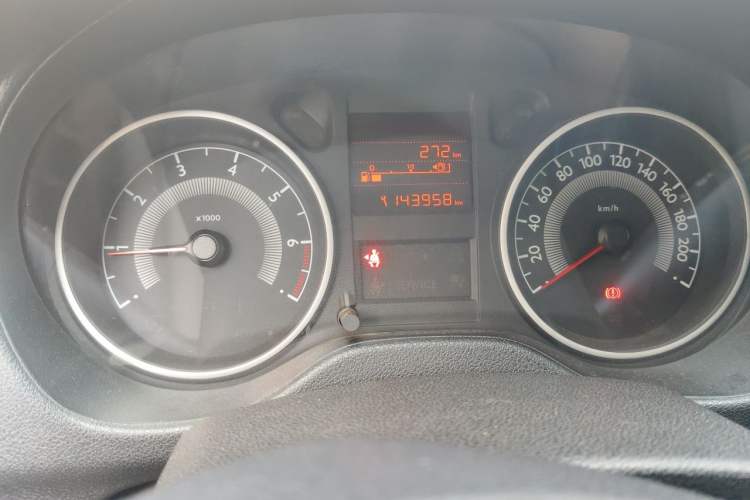 Used Peugeot 301 2014 1.6L Manual Luxury Edition Odometer Close Up