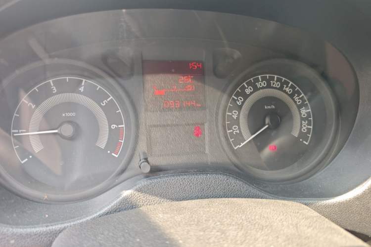 Used Peugeot 301 2014 1.6L Manual Comfort Edition Odometer Close Up
