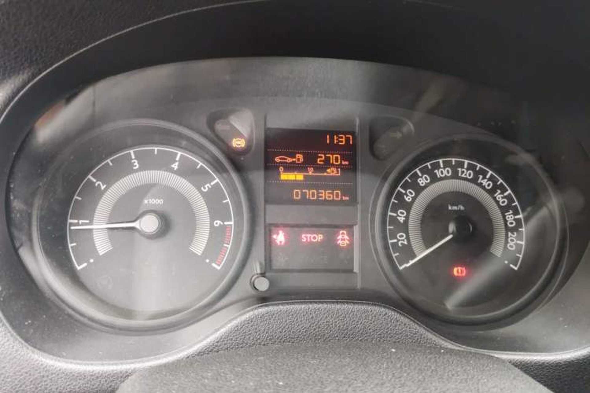 Used Peugeot 301 2014 1.6L Manual Comfort Edition Odometer Close Up