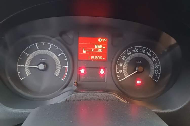 Used Peugeot 301 2014 1.6L Manual Comfort Edition Odometer Close Up