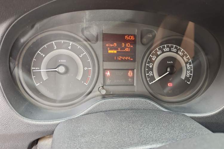Used Peugeot 301 2014 1.6L Manual Comfort Edition Odometer Close Up