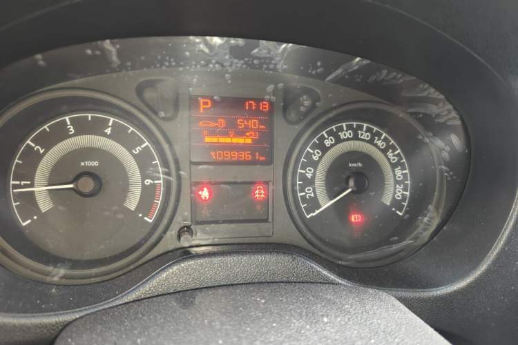 Used Peugeot 301 2014 1.6L Automatic Comfort Edition Odometer Close Up