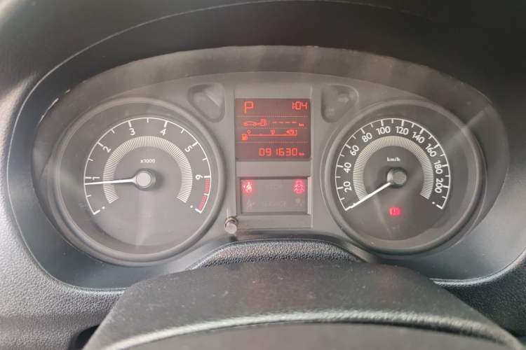 Used Peugeot 301 2014 1.6L Automatic Comfort Edition Odometer Close Up