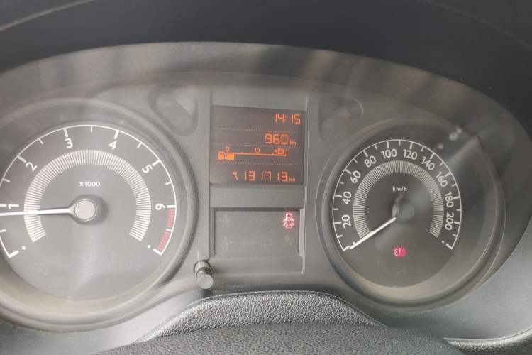 Used Peugeot 301 2014 1.6L Manual Comfort Edition Odometer Close Up