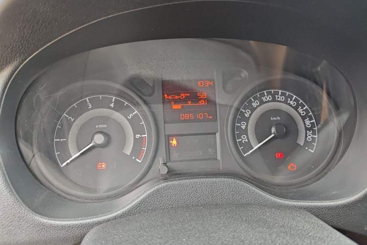 Used Peugeot 301 2014 1.6L Manual Comfort Edition Odometer Close Up