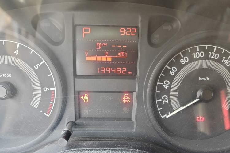 Used Peugeot 301 2014 1.6L Automatic Comfort Edition Odometer Close Up