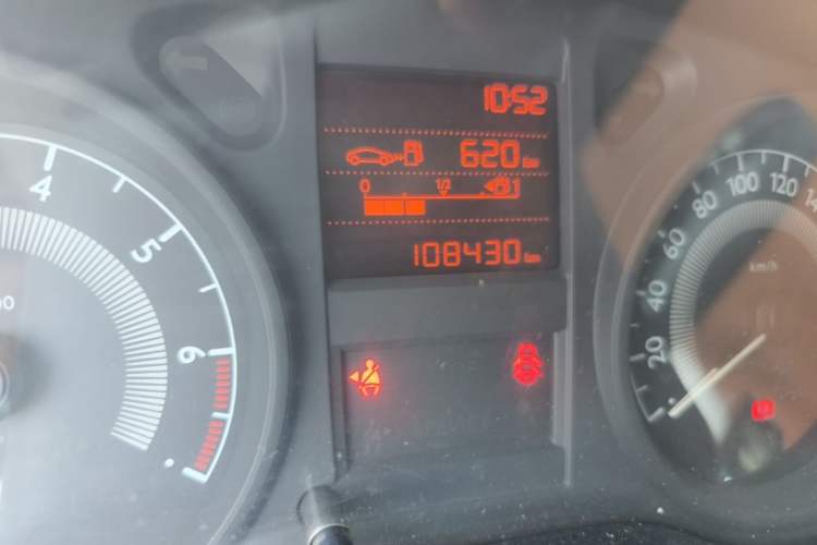 Used Peugeot 301 2014 1.6L Manual Comfort Edition Odometer Close Up