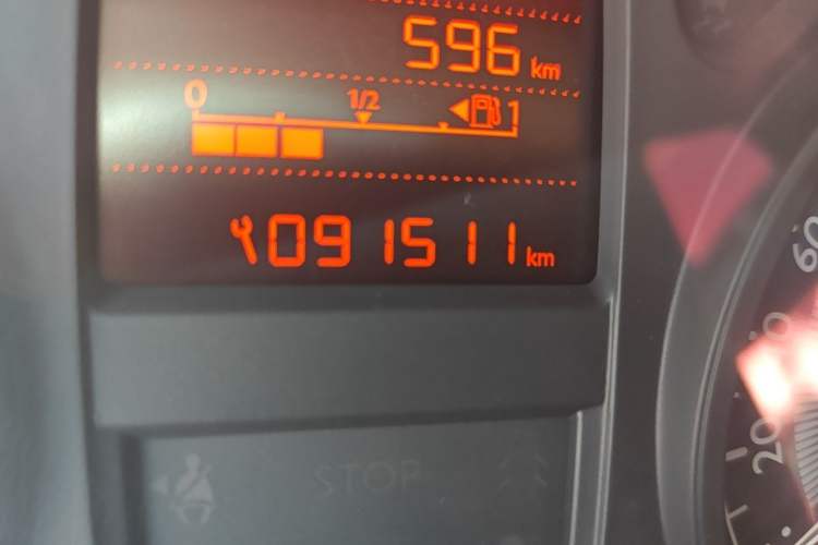 Used Peugeot 301 2014 1.6L Manual Comfort Edition Odometer Close Up