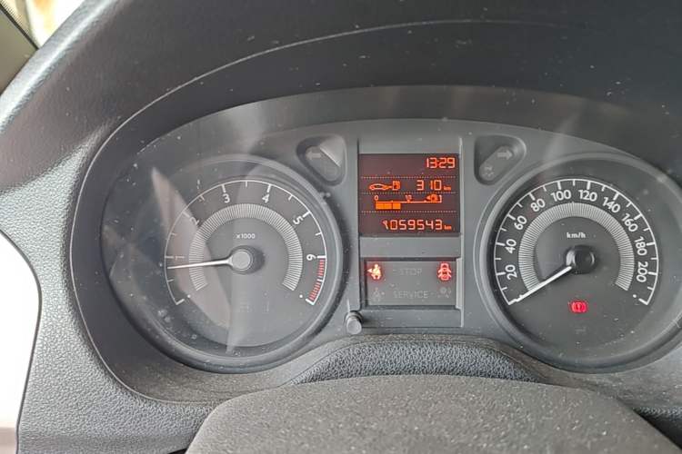 Used Peugeot 301 2014 1.6L Manual Comfort Edition Odometer Close Up