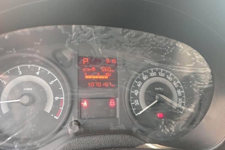 Used Peugeot 301 2014 1.6L Automatic Comfort Edition Odometer Close Up
