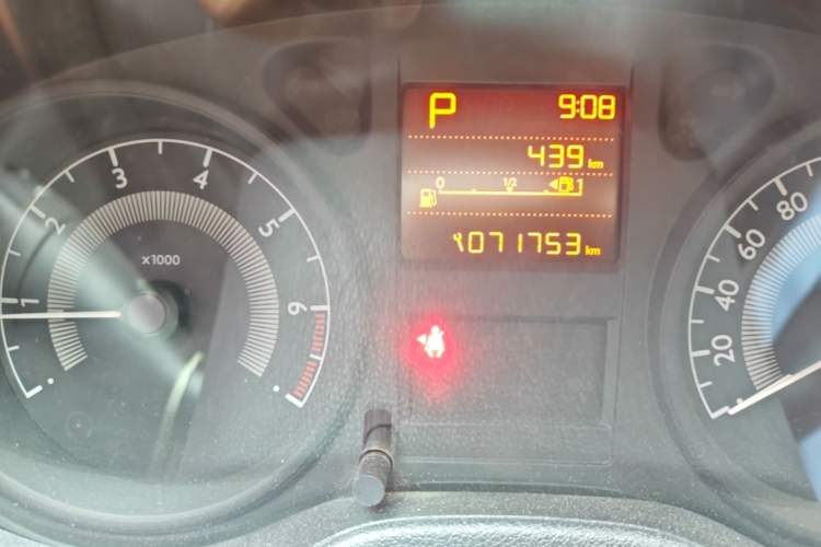 Used Peugeot 301 2014 1.6L Automatic Comfort Edition Odometer Close Up