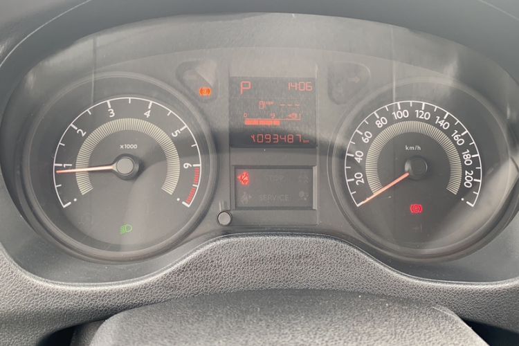 Used Peugeot 301 2014 1.6L Automatic Comfort Edition Odometer Close Up