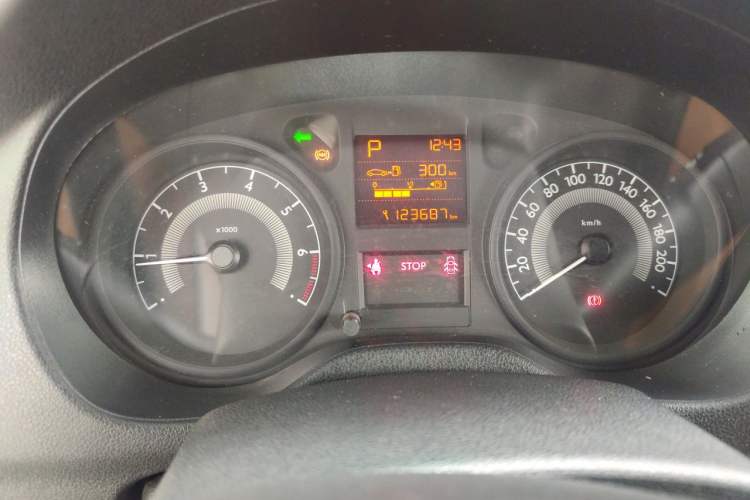 Used Peugeot 301 2014 1.6L Automatic Comfort Edition Odometer Close Up
