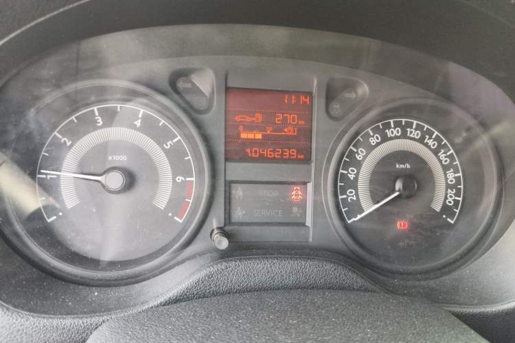 Used Peugeot 301 2014 1.6L Manual Comfort Edition Odometer Close Up