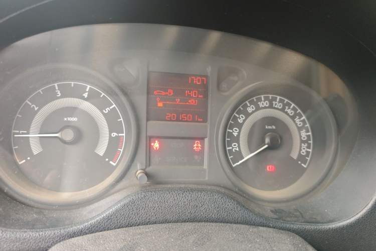 Used Peugeot 301 2014 1.6L Manual Comfort Edition Odometer Close Up